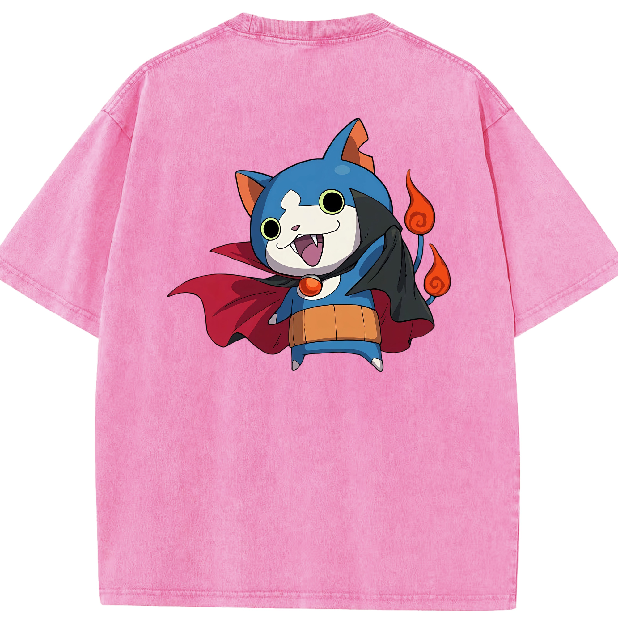 （画像用） 妖怪ウォッチ Yo-kai Watch 綿100% ヴィンテージ風 半袖Tシャツ（背面プリント）